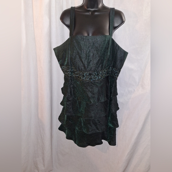 Dressbarn Collection Deep Green Dress - Picture 1 of 8
